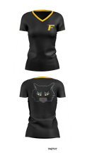 Florien Blackcats Women's Short Sleeve V-neck Shirt - 5
