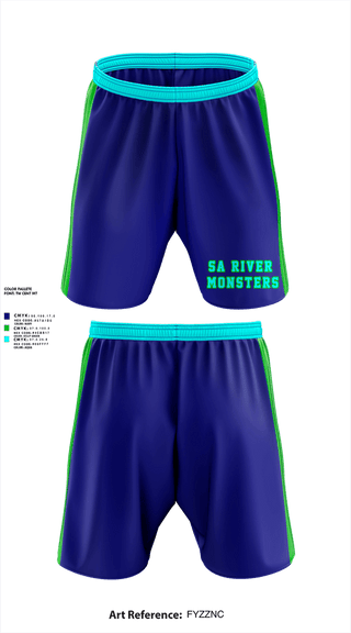 Athletic Shorts With Pockets, SA River Monsters, Baseball, Teamtime, Team time, sublimation, custom sports apparel, team uniforms, spirit wear, spiritwear, sports uniforms, custom shirts, team store, custom team store, fundraiser sports, apparel fundraiser