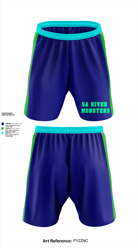 Athletic Shorts With Pockets, SA River Monsters, Baseball, Teamtime, Team time, sublimation, custom sports apparel, team uniforms, spirit wear, spiritwear, sports uniforms, custom shirts, team store, custom team store, fundraiser sports, apparel fundraiser