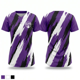 Two Button Softball Jersey, Eclipse, Softball, Teamtime, Team time, sublimation, custom sports apparel, team uniforms, spirit wear, spiritwear, sports uniforms, custom shirts, team store, custom team store, fundraiser sports, apparel fundraiser