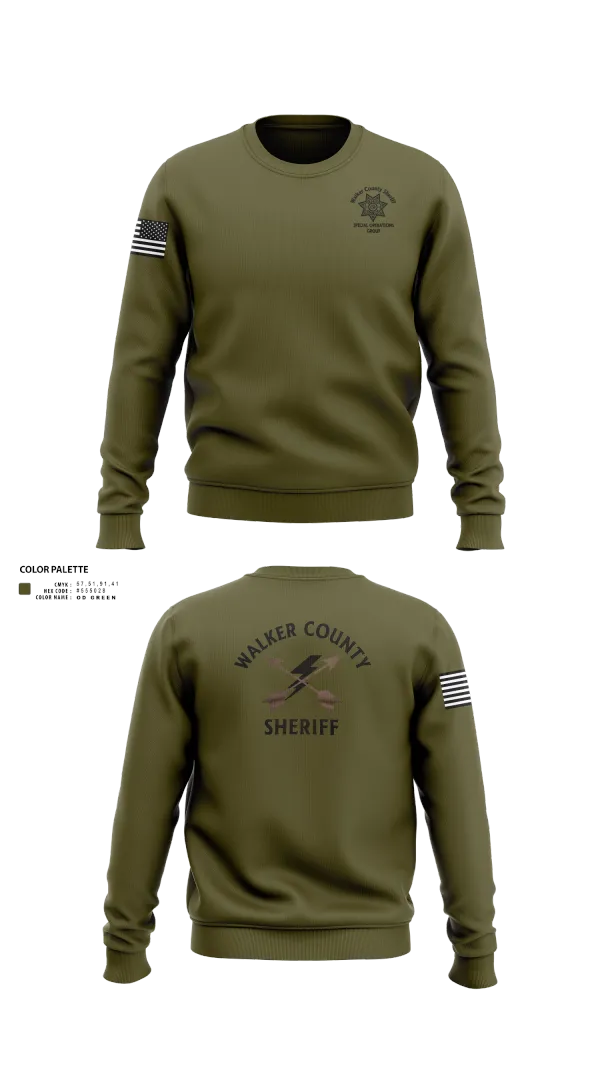 Crew Neck Sweatshirt, Walker County Sheriff SOG Team, , Teamtime, Team time, sublimation, custom sports apparel, team uniforms, spirit wear, spiritwear, sports uniforms, custom shirts, team store, custom team store, fundraiser sports, apparel fundraiser