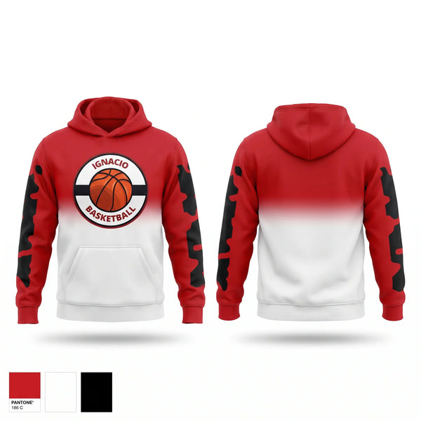 Hoodie, Ignacio Bobcats, Men's Basketball, Teamtime, Team time, sublimation, custom sports apparel, team uniforms, spirit wear, spiritwear, sports uniforms, custom shirts, team store, custom team store, fundraiser sports, apparel fundraiser