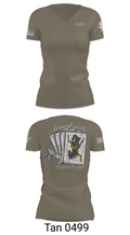 Bravo Company 532ND Military Battalion 93825849 Women's Short Sleeve V-neck Shirt - 68