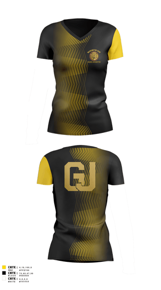 Womens Short Sleeve Vneck Shirt, Golden Jaguaretts Dance/Step Team, Spirit Store, Teamtime, Team time, sublimation, custom sports apparel, team uniforms, spirit wear, spiritwear, sports uniforms, custom shirts, team store, custom team store, fundraiser sports, apparel fundraiser