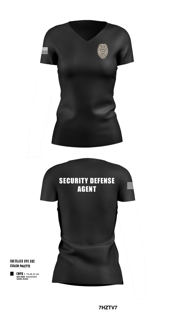 Womens Short Sleeve Vneck Shirt, IMMUNE Security Defense Agency, , Teamtime, Team time, sublimation, custom sports apparel, team uniforms, spirit wear, spiritwear, sports uniforms, custom shirts, team store, custom team store, fundraiser sports, apparel fundraiser