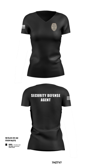 Womens Short Sleeve Vneck Shirt, IMMUNE Security Defense Agency, , Teamtime, Team time, sublimation, custom sports apparel, team uniforms, spirit wear, spiritwear, sports uniforms, custom shirts, team store, custom team store, fundraiser sports, apparel fundraiser