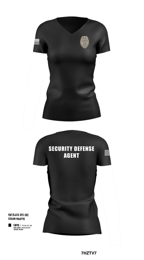 Womens Short Sleeve Vneck Shirt, IMMUNE Security Defense Agency, , Teamtime, Team time, sublimation, custom sports apparel, team uniforms, spirit wear, spiritwear, sports uniforms, custom shirts, team store, custom team store, fundraiser sports, apparel fundraiser