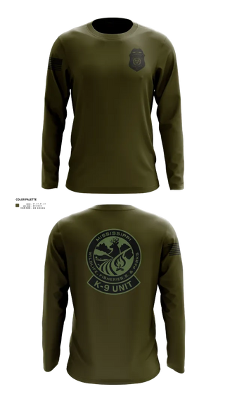 Long Sleeve Performance Shirt, MDWFP K9, , Teamtime, Team time, sublimation, custom sports apparel, team uniforms, spirit wear, spiritwear, sports uniforms, custom shirts, team store, custom team store, fundraiser sports, apparel fundraiser