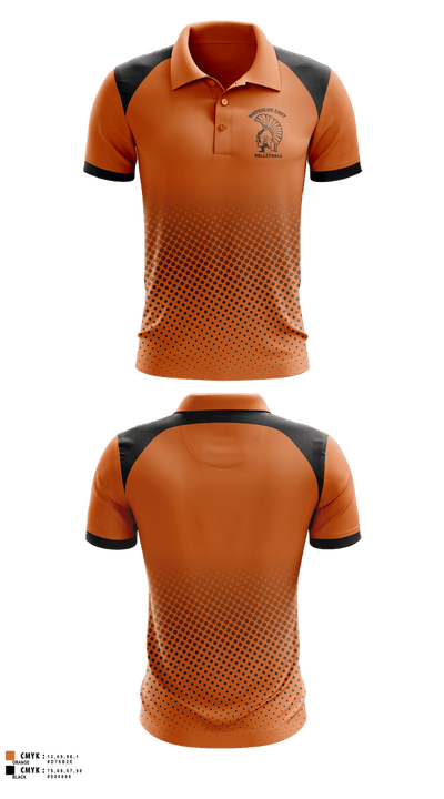 Waterloo East Volleyball 11844990 Short Sleeve Performance Polo - 1