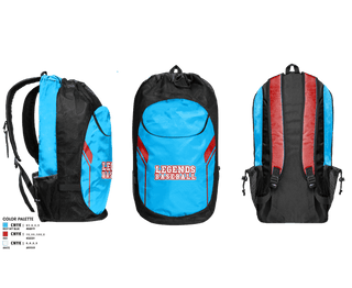 Gear Bag, Legends, Baseball, Teamtime, Team time, sublimation, custom sports apparel, team uniforms, spirit wear, spiritwear, sports uniforms, custom shirts, team store, custom team store, fundraiser sports, apparel fundraiser