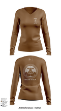 173RD ABN 21007449 Women's Long Sleeve V-neck Shirt - 106