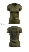 York County Park Ranger Division Women's Short Sleeve V-neck Shirt - 12