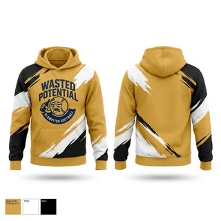 Hoodie, Wasted Potential, Softball, Teamtime, Team time, sublimation, custom sports apparel, team uniforms, spirit wear, spiritwear, sports uniforms, custom shirts, team store, custom team store, fundraiser sports, apparel fundraiser