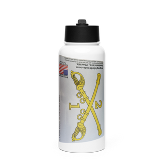2nd Armored Cavalry Regiment 7857007 Stainless Steel Water Bottle with a Straw Lid