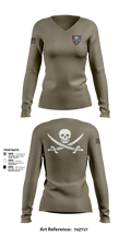 TDS 47878171 Women's Long Sleeve V-neck Shirt - 102