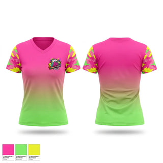 Womens Short Sleeve Vneck Shirt, OutKasts, Baseball, Teamtime, Team time, sublimation, custom sports apparel, team uniforms, spirit wear, spiritwear, sports uniforms, custom shirts, team store, custom team store, fundraiser sports, apparel fundraiser
