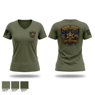 Womens Short Sleeve Vneck Shirt, Detective Division, Police, Teamtime, Team time, sublimation, custom sports apparel, team uniforms, spirit wear, spiritwear, sports uniforms, custom shirts, team store, custom team store, fundraiser sports, apparel fundraiser