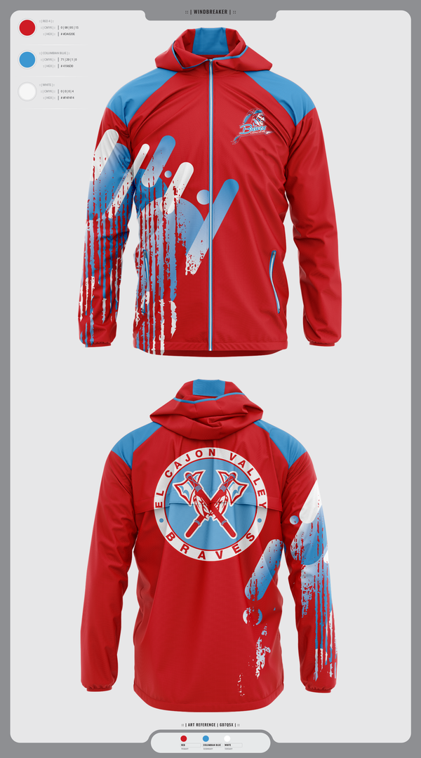 Windbreaker, El Cajon Valley High School Cheer, Cheer, Teamtime, Team time, sublimation, custom sports apparel, team uniforms, spirit wear, spiritwear, sports uniforms, custom shirts, team store, custom team store, fundraiser sports, apparel fundraiser