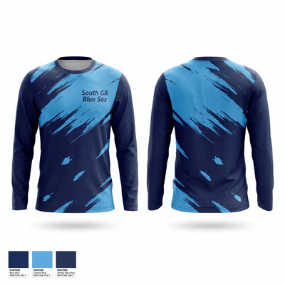 South GA Blue Sox Long Sleeve Performance Shirt 2