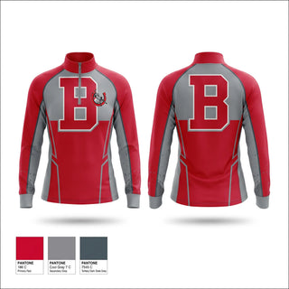 Quarter Zip Jacket, Bedford Junior High School Cross Country, Cross Country, Teamtime, Team time, sublimation, custom sports apparel, team uniforms, spirit wear, spiritwear, sports uniforms, custom shirts, team store, custom team store, fundraiser sports, apparel fundraiser