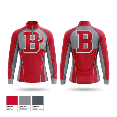 Bedford Junior High School Cross Country Quarter Zip Jacket - 1