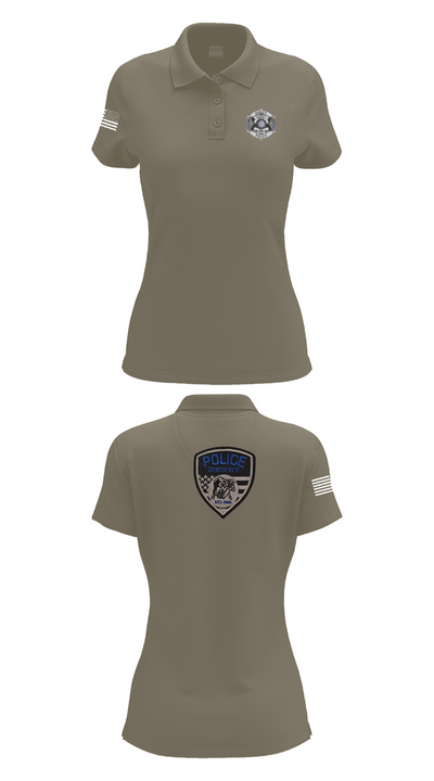 Dewey Police Department 16354640 Women's Short Sleeve Performance Polo  - 71