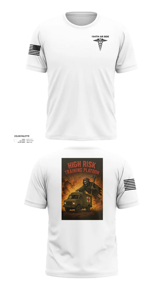 Old School Cotton Feel Shirt, 194th AR BDE HRT Medics, Army, Teamtime, Team time, sublimation, custom sports apparel, team uniforms, spirit wear, spiritwear, sports uniforms, custom shirts, team store, custom team store, fundraiser sports, apparel fundraiser