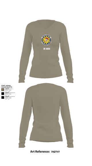Womens Long Sleeve Vneck Shirt, 35 MXS, , Teamtime, Team time, sublimation, custom sports apparel, team uniforms, spirit wear, spiritwear, sports uniforms, custom shirts, team store, custom team store, fundraiser sports, apparel fundraiser