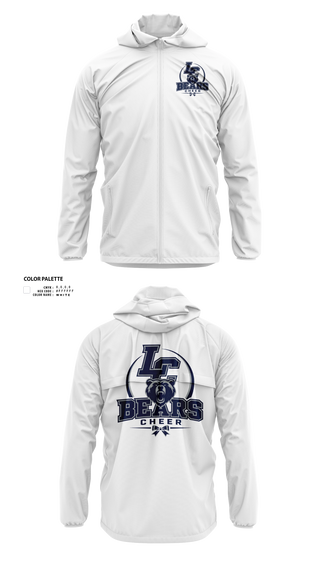 Windbreaker, La Cueva Bears, Cheer, Teamtime, Team time, sublimation, custom sports apparel, team uniforms, spirit wear, spiritwear, sports uniforms, custom shirts, team store, custom team store, fundraiser sports, apparel fundraiser