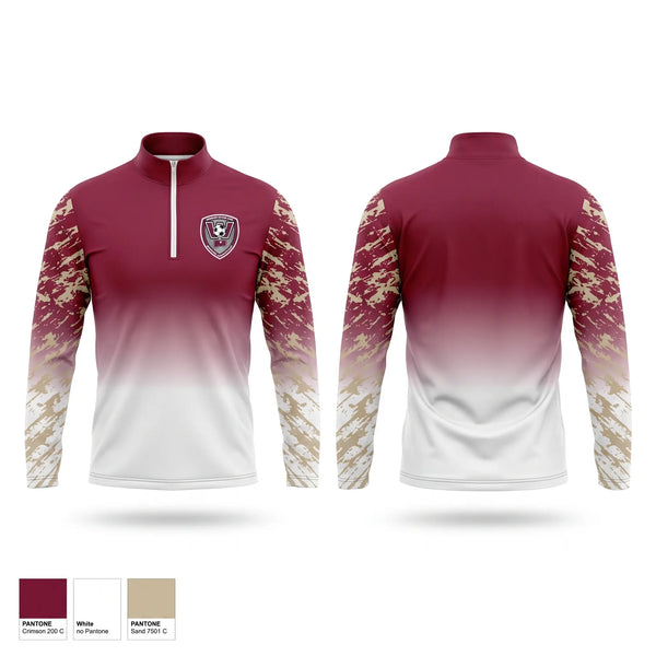 Quarter Zip Jacket, Windsor Lady Warriors, Women's Soccer, Teamtime, Team time, sublimation, custom sports apparel, team uniforms, spirit wear, spiritwear, sports uniforms, custom shirts, team store, custom team store, fundraiser sports, apparel fundraiser
