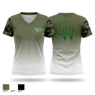 Womens Short Sleeve Vneck Shirt, South Walton Hawks, Baseball, Teamtime, Team time, sublimation, custom sports apparel, team uniforms, spirit wear, spiritwear, sports uniforms, custom shirts, team store, custom team store, fundraiser sports, apparel fundraiser