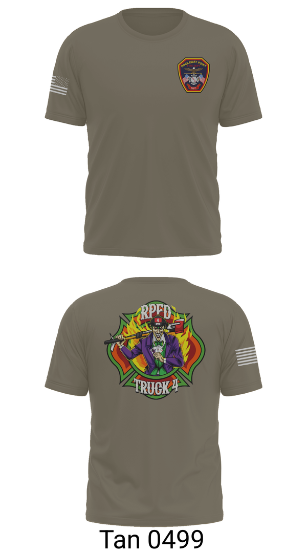 Old School Cotton Feel Shirt, Rockaway Point FD, Fire Department, Teamtime, Team time, sublimation, custom sports apparel, team uniforms, spirit wear, spiritwear, sports uniforms, custom shirts, team store, custom team store, fundraiser sports, apparel fundraiser