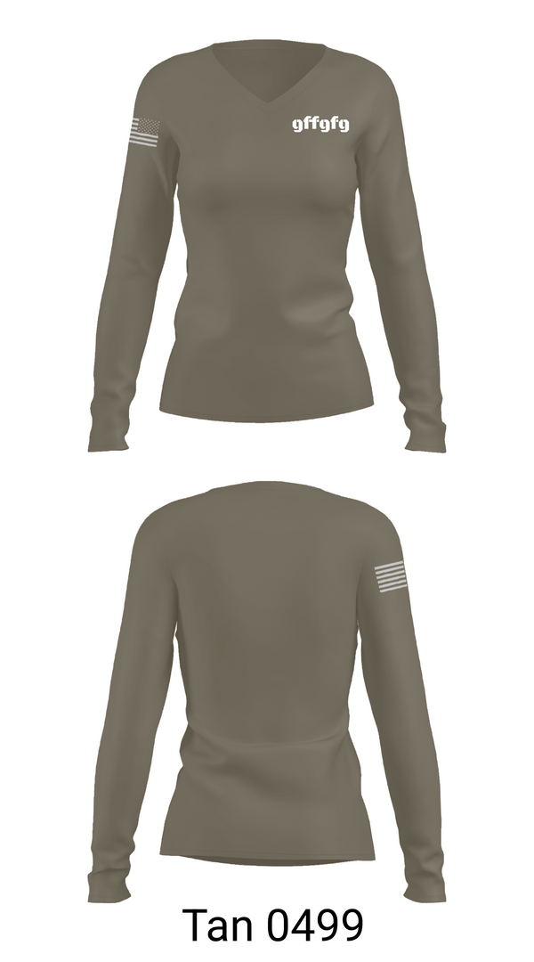 Womens Long Sleeve Vneck Shirt, gffgfg, National Guard, Teamtime, Team time, sublimation, custom sports apparel, team uniforms, spirit wear, spiritwear, sports uniforms, custom shirts, team store, custom team store, fundraiser sports, apparel fundraiser