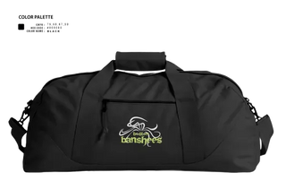 Duffle Bag, Boston Banshees, Football, Teamtime, Team time, sublimation, custom sports apparel, team uniforms, spirit wear, spiritwear, sports uniforms, custom shirts, team store, custom team store, fundraiser sports, apparel fundraiser