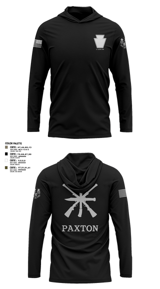 Long Sleeve Performance Shirt with hood, 319th IEW, , Teamtime, Team time, sublimation, custom sports apparel, team uniforms, spirit wear, spiritwear, sports uniforms, custom shirts, team store, custom team store, fundraiser sports, apparel fundraiser