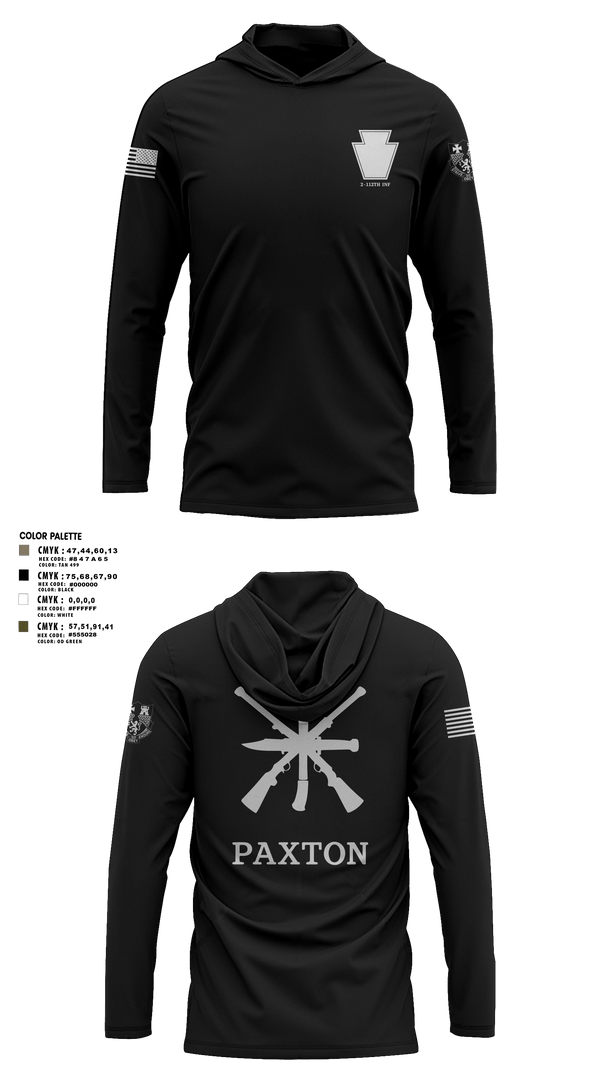 Long Sleeve Performance Shirt with hood, 319th IEW, , Teamtime, Team time, sublimation, custom sports apparel, team uniforms, spirit wear, spiritwear, sports uniforms, custom shirts, team store, custom team store, fundraiser sports, apparel fundraiser