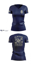 Elkton Police Department 35022454 Women's Short Sleeve V-neck Shirt - 101