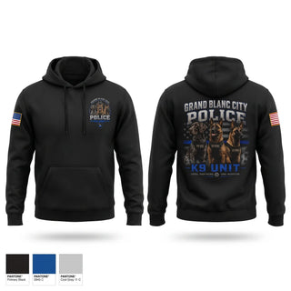 Hoodie, Grand Blanc City Police K9 Unit, Police, Teamtime, Team time, sublimation, custom sports apparel, team uniforms, spirit wear, spiritwear, sports uniforms, custom shirts, team store, custom team store, fundraiser sports, apparel fundraiser