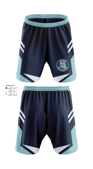 Athletic Shorts With Pockets, Dino Sluggers, Baseball, Teamtime, Team time, sublimation, custom sports apparel, team uniforms, spirit wear, spiritwear, sports uniforms, custom shirts, team store, custom team store, fundraiser sports, apparel fundraiser