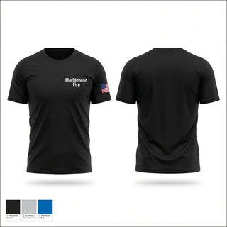 Short Sleeve Performance Shirt, Marblehead Fire, Fire Department, Teamtime, Team time, sublimation, custom sports apparel, team uniforms, spirit wear, spiritwear, sports uniforms, custom shirts, team store, custom team store, fundraiser sports, apparel fundraiser