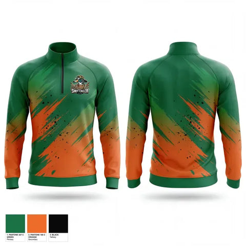 Quarter Zip Jacket, Cullman Shot Callers, Baseball, Teamtime, Team time, sublimation, custom sports apparel, team uniforms, spirit wear, spiritwear, sports uniforms, custom shirts, team store, custom team store, fundraiser sports, apparel fundraiser