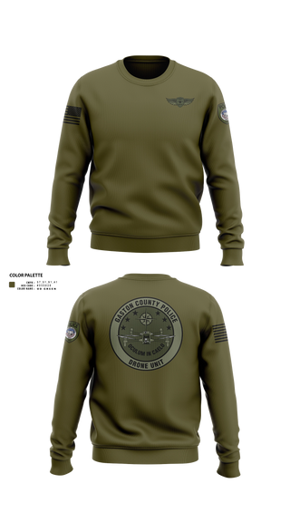 Crew Neck Sweatshirt, Drone Unit, Police, Teamtime, Team time, sublimation, custom sports apparel, team uniforms, spirit wear, spiritwear, sports uniforms, custom shirts, team store, custom team store, fundraiser sports, apparel fundraiser