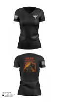 194th AR BDE HRT Medics 51125507 Women's Short Sleeve V-neck Shirt - 30