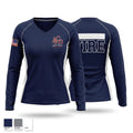 Amelia County Fire and Ems Women's Long Sleeve V-neck Shirt - 1