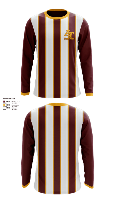 Alexandria Monroe High School Baseball 60452688 Long Sleeve Performance Shirt 3