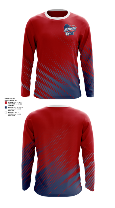 Wisconsin Youth Soccer Association 18962716 Long Sleeve Performance Shirt 2