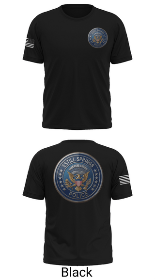 Short Sleeve Performance Shirt, Estill Springs Police Department, Police, Teamtime, Team time, sublimation, custom sports apparel, team uniforms, spirit wear, spiritwear, sports uniforms, custom shirts, team store, custom team store, fundraiser sports, apparel fundraiser