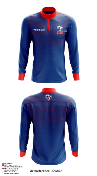 Quarter Zip Jacket, Greene Central Rams, Wrestling, Teamtime, Team time, sublimation, custom sports apparel, team uniforms, spirit wear, spiritwear, sports uniforms, custom shirts, team store, custom team store, fundraiser sports, apparel fundraiser