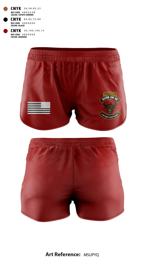 Ranger Panties, 824th QM CO (CADC-A), Army, Teamtime, Team time, sublimation, custom sports apparel, team uniforms, spirit wear, spiritwear, sports uniforms, custom shirts, team store, custom team store, fundraiser sports, apparel fundraiser