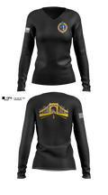 Pittsburgh Police Zone 1 Women's Long Sleeve V-neck Shirt - 11